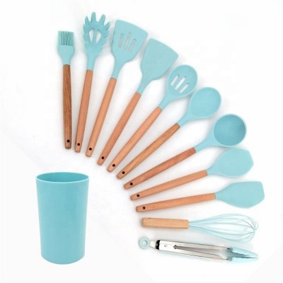 Wholesale Hot Sale Different Types Silicone Non-Stick Cooking Kitchen Utensil Set