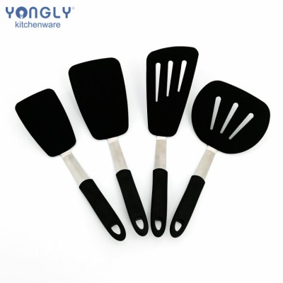 Kitchen Accessory Non Stick Nylon Slotted Solid Utensils Pizza Pancake Frying Egg Turner Spatula Set