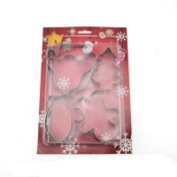 High Quality Eco-Friendly High Quality Stainless Steel 6PCS Different Shapes Cookie Cutter Set With Card