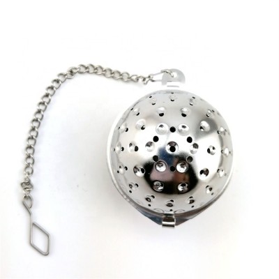 Hot Selling Stainless Steel Sphere Locking Spice Tea Ball Strainer Mesh Infuser Tea Filter Tea Infuser