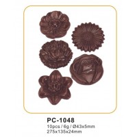 Flower Rose PC chocolate mold baking mould plastic bakeware