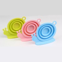 Silicone tea strainer snail shape tea cup filter