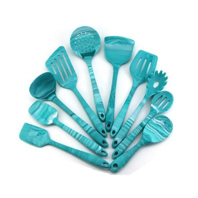 Food Grade Silicone Kitchen Tools Kitchen Accessories 10pcs Heat-Resistant Silicone Kitchenware Utensil Set