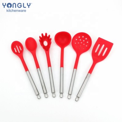 Silicone Kitchen 6 Piece Heat Resistant Non-Stick Silicone Utensils Cooking Tools