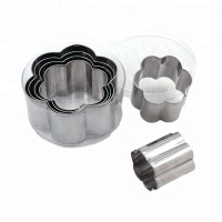 Hot Sale Stainless steel Flower design 8-Head Biscuit Cookie Cutter