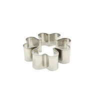 high quality 7.5cm stainless steel flower cookie cutter